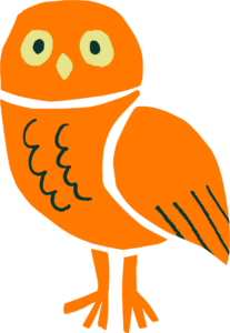 Ollie the Owl, an orange burrowing owl, the mascot of SoCal Earth
