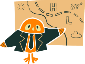 Ollie the Weatherman illustration